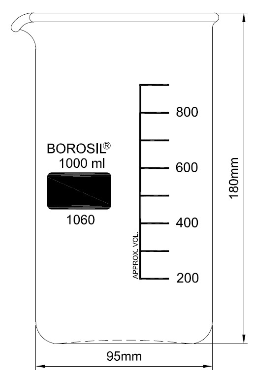 1060 – Tall Form Beaker - Image 2