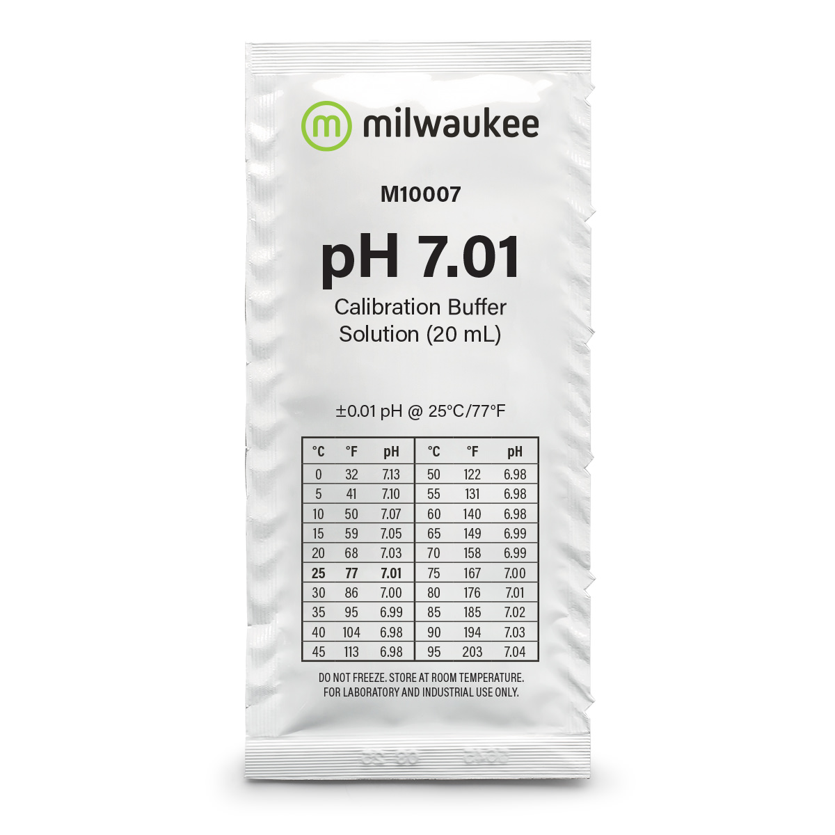 M10007B pH 7.01 Calibration Solution Sachets (25)
