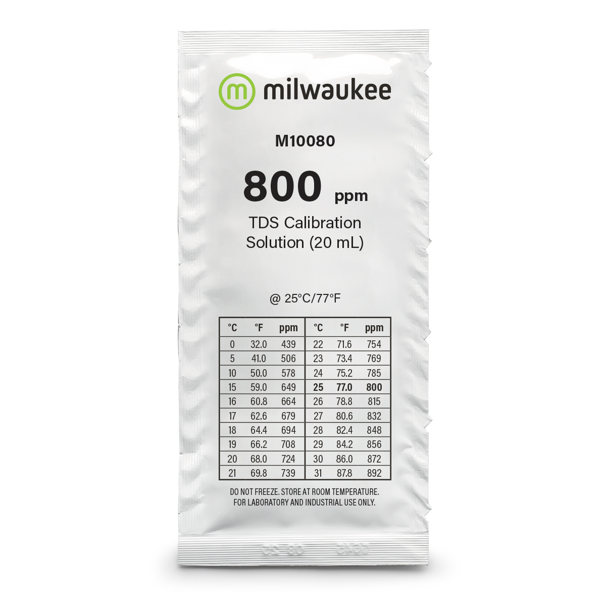 M10080B 800 ppm TDS Calibration Solution Sachets (25)
