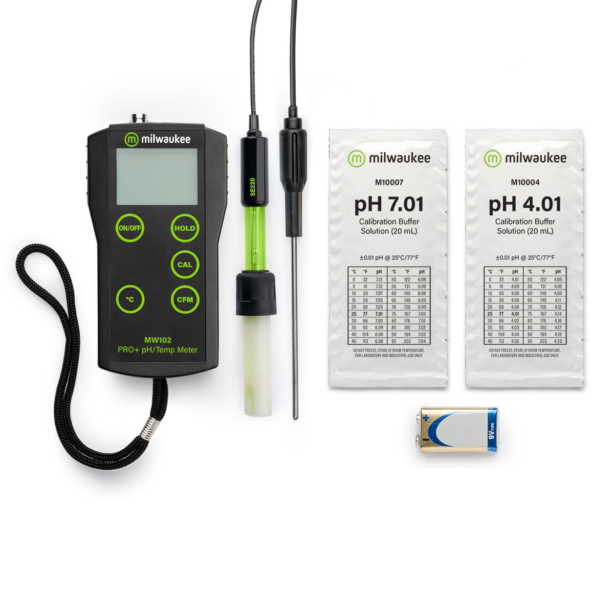 MW102 PRO+ 2-in-1 pH and Temperature Meter with ATC - Image 4