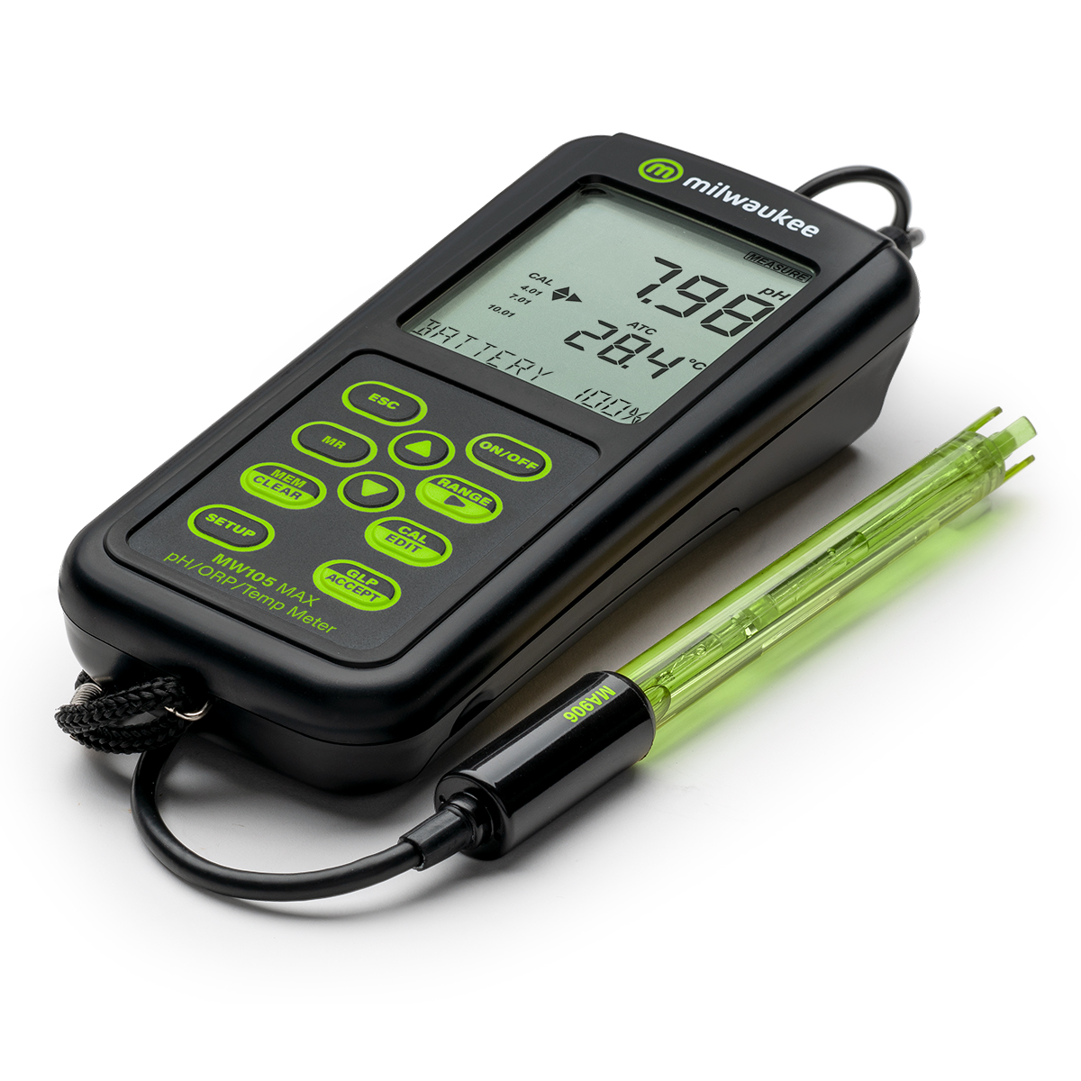 MW105 MAX Waterproof pH/ORP/Temp Portable Meter - Image 3
