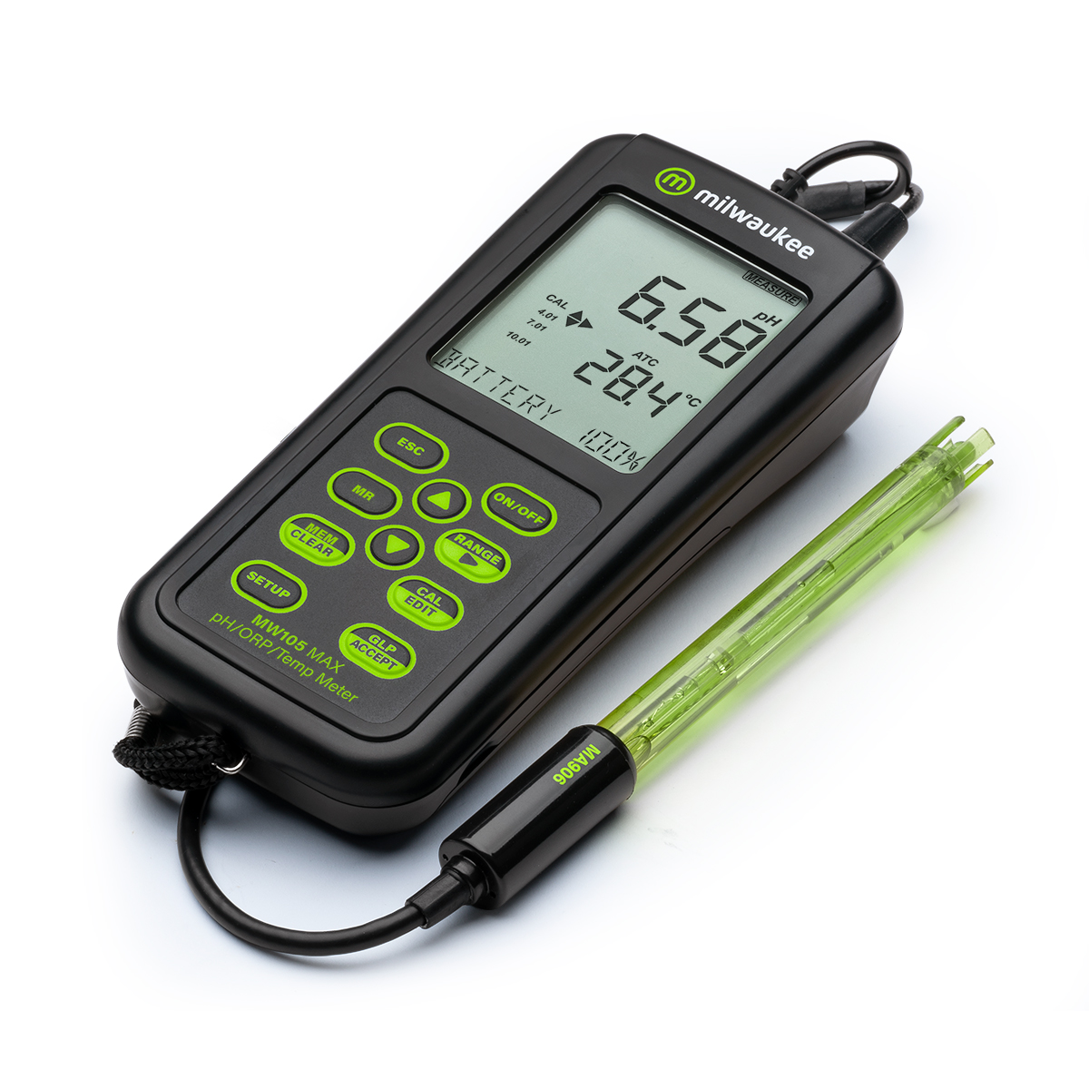 MW105 MAX Waterproof pH/ORP/Temp Portable Meter - Image 4