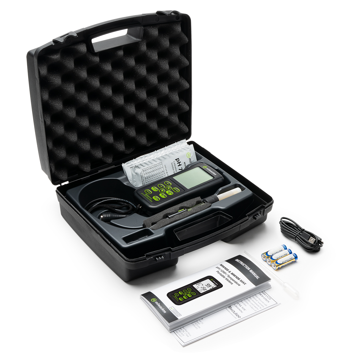 MW105 MAX Waterproof pH/ORP/Temp Portable Meter - Image 6