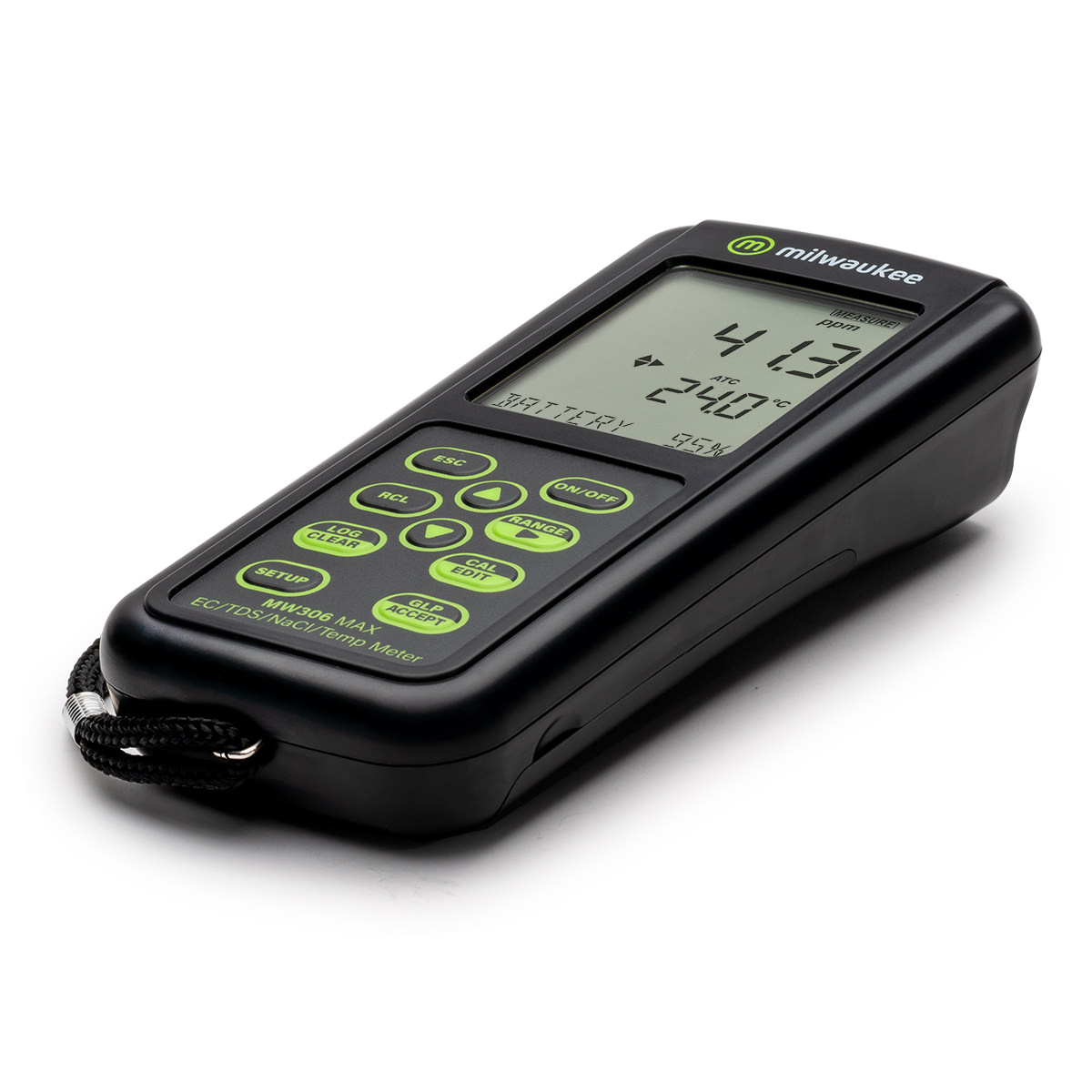MW306 MAX Waterproof EC/TDS/NaCl/Temp Logging Portable Meter - Image 4