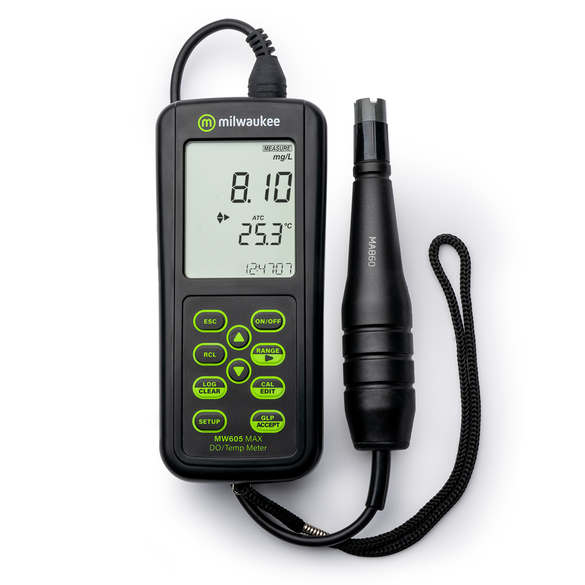 MW605 MAX Waterproof Galvanic Dissolved Oxygen Meter With Automatic Calibration