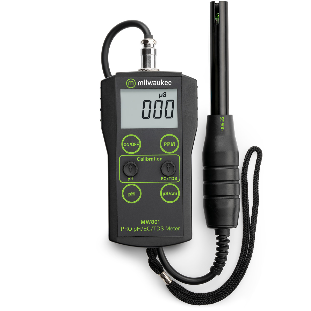 MW801 PRO 3-in-1 Low Range pH, EC, TDS Combo Meter with ATC - Image 2