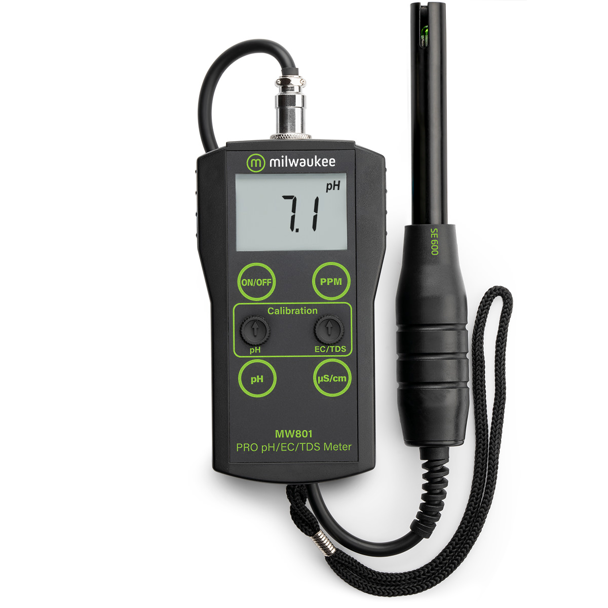 MW801 PRO 3-in-1 Low Range pH, EC, TDS Combo Meter with ATC