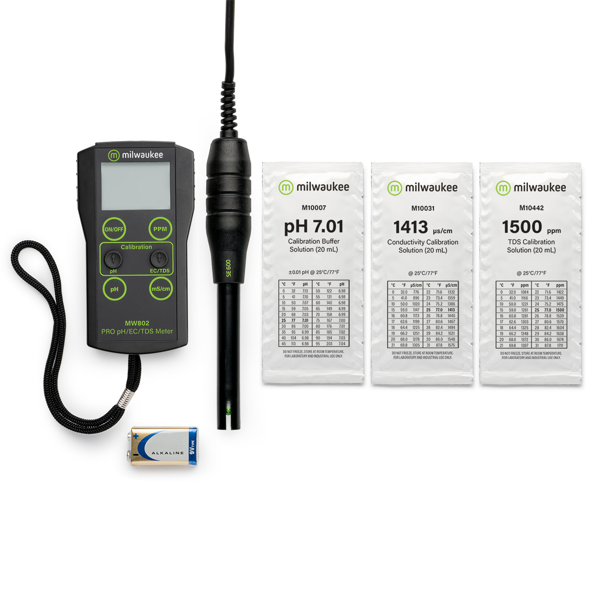 MW802 PRO 3-in-1 pH, EC, TDS Combo Meter with ATC - Image 4