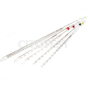 Glass measuring pipette, reusable, class B
