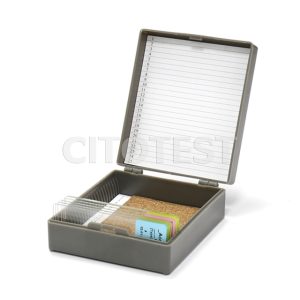 Slide storage boxes for 25 pcs of 25.0x75.0mm (1"x3") slides