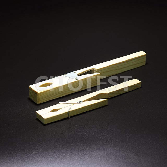 Test tube holder, hard wood material, overall length 180mm